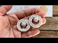 Crochet earrings _ circle shape
