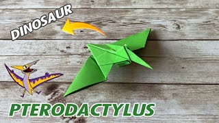 How to Make Pterodactylus Origami 🦖 | Flying Dinosaur Paper Craft