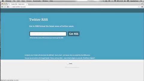 How to Read Twitter as RSS