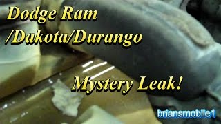Dodge 5.2L 5.9L Mystery Coolant Leak