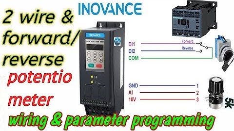 Inovance VFD parameter setting! inovance drive control  wiring,  diagram in hi