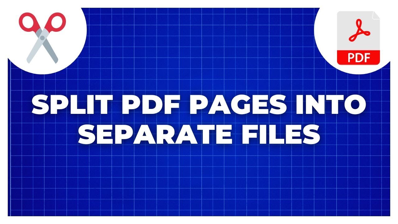 Split PDF - How to separate PDF pages