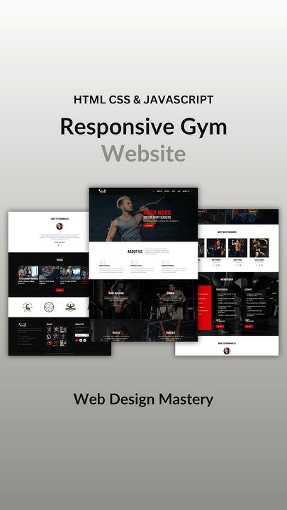 Responsive Gym Website Using HTML CSS & JavaScript #coding #webdesign # ...