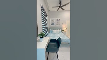 Thiết kế phòng ngủ nhỏ với rèm cầu vồng vừa sang trọng và hiện đại #rèm #remcauvong