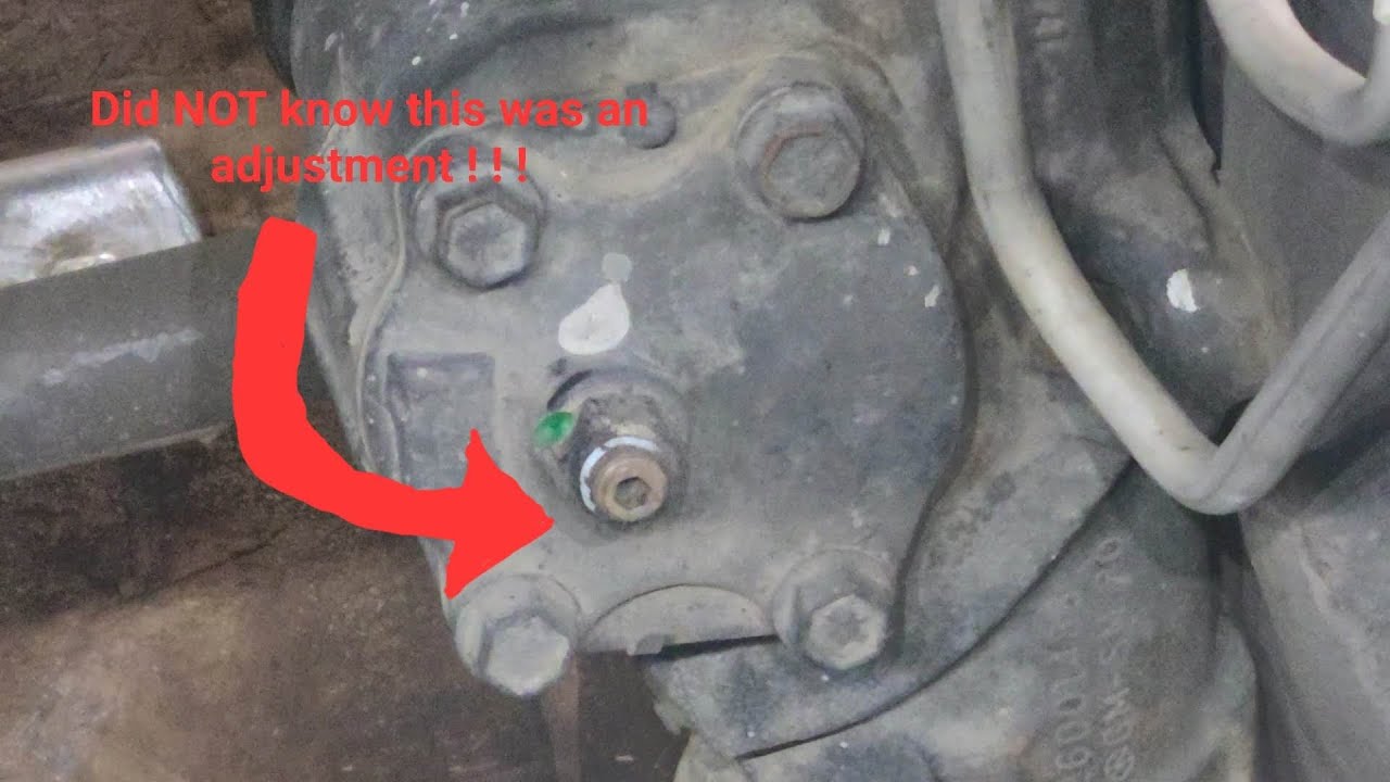 OBS Truck Steering Box Endplay Adjustment YouTube