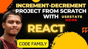 Increment Decrement Project From Scratch with useState hook in React ( Beginner Level Project )