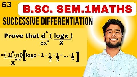Prove that d^n/dx^n (logx/x) =(-1)^n(n!)/x^n+1  | Nth derivative of log x/x