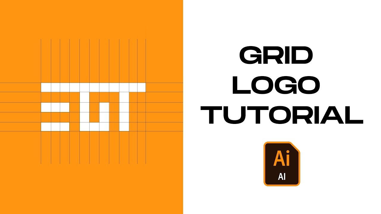 GRID LOGO TUTORIAL 🤯 | TUTORIAL ILLUSTRATOR 🎨 | LOGOS GRATIS