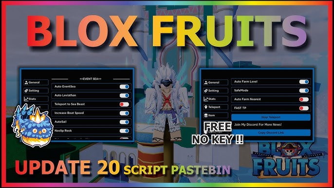 Ahmed Mode on X: [☀️☁️ UPDATE 17] NEW ROBLOX BLOX FRUITS HACK SCRIPT AUTO  FARM AUTO STATS FRUITS SNIPER PASTEBIN 2022 Video of the script:   Download the script here:   #roblox #