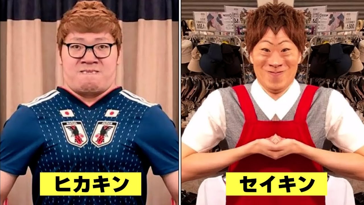 ヒカキンとセイキンを左右対称にしたら面白すぎた ヒカキン切り抜き Youtube