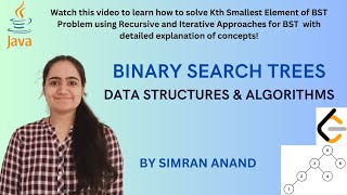 Binary Search Trees in Java | Kth Smallest Element of BST LeetCode Solution #binarysearchtree #codes