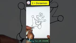 2 = Doraemon #drawing #shorts
