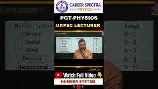 PGT Physics Aspirants Must Watch This | Number System | Digital Electronics
