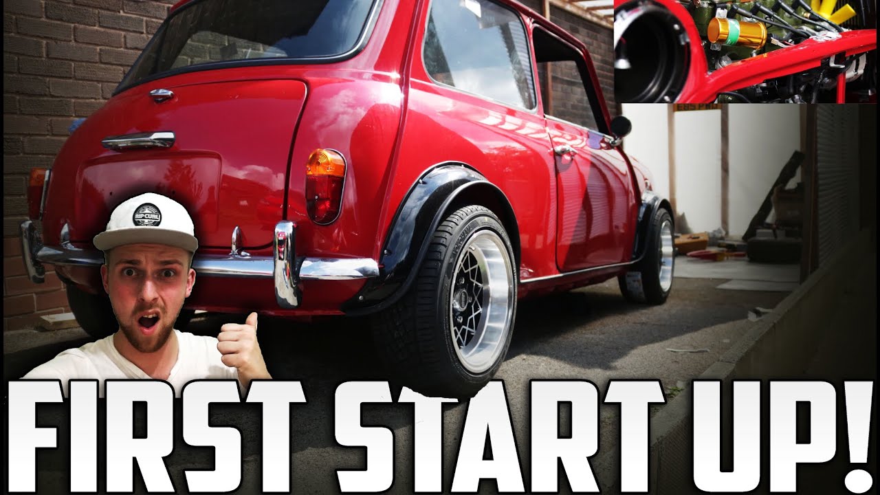 Classic Mini Restoration | FIRST ENGINE START UP! *IN 2 YEARS* - YouTube
