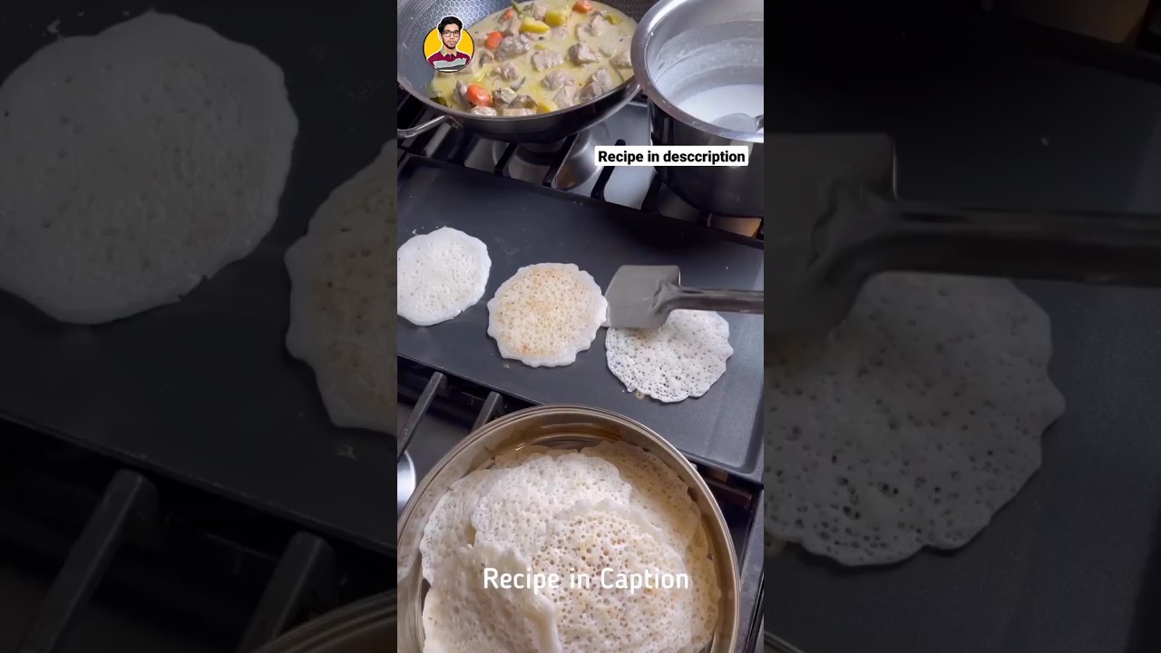 Kerala style Rice-Coconut 🥥 pancake without teddy | Kallappam | 