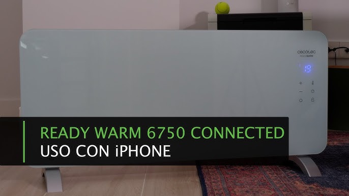 Ready Warm 6650 Crystal Connection Radiador convector eléctrico Wi-Fi 1000  W Cecotec