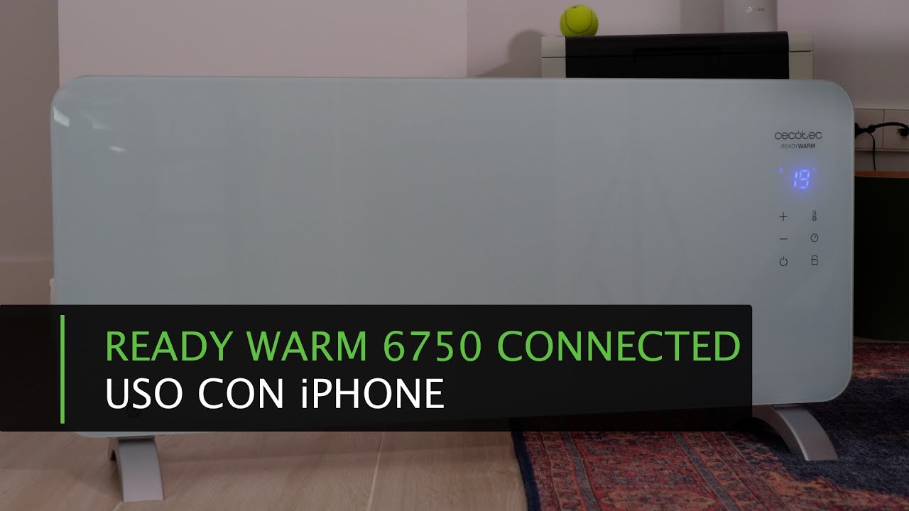 Cecotec Ready Warm 6650 Crystal Connection, wifi, 1000W, IP24 por 57,40€  antes 86,90€.