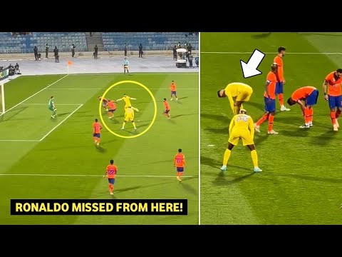 Cristiano Ronaldo crazy open goal miss vs Al Feiha | AFC Champions League