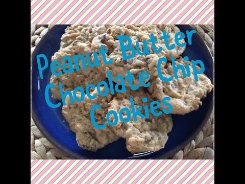 Peanut Butter Chocolate Chip Cookies - With Walnuts