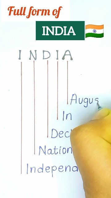 Full of India || INDIA full form || full forms || India #ytshorts - YouTube