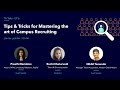 Webinar | Tips &amp; Tricks for Mastering the art of Campus Recruiting