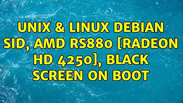 Unix & Linux: Debian Sid, AMD RS880 [Radeon HD 4250], black screen on boot
