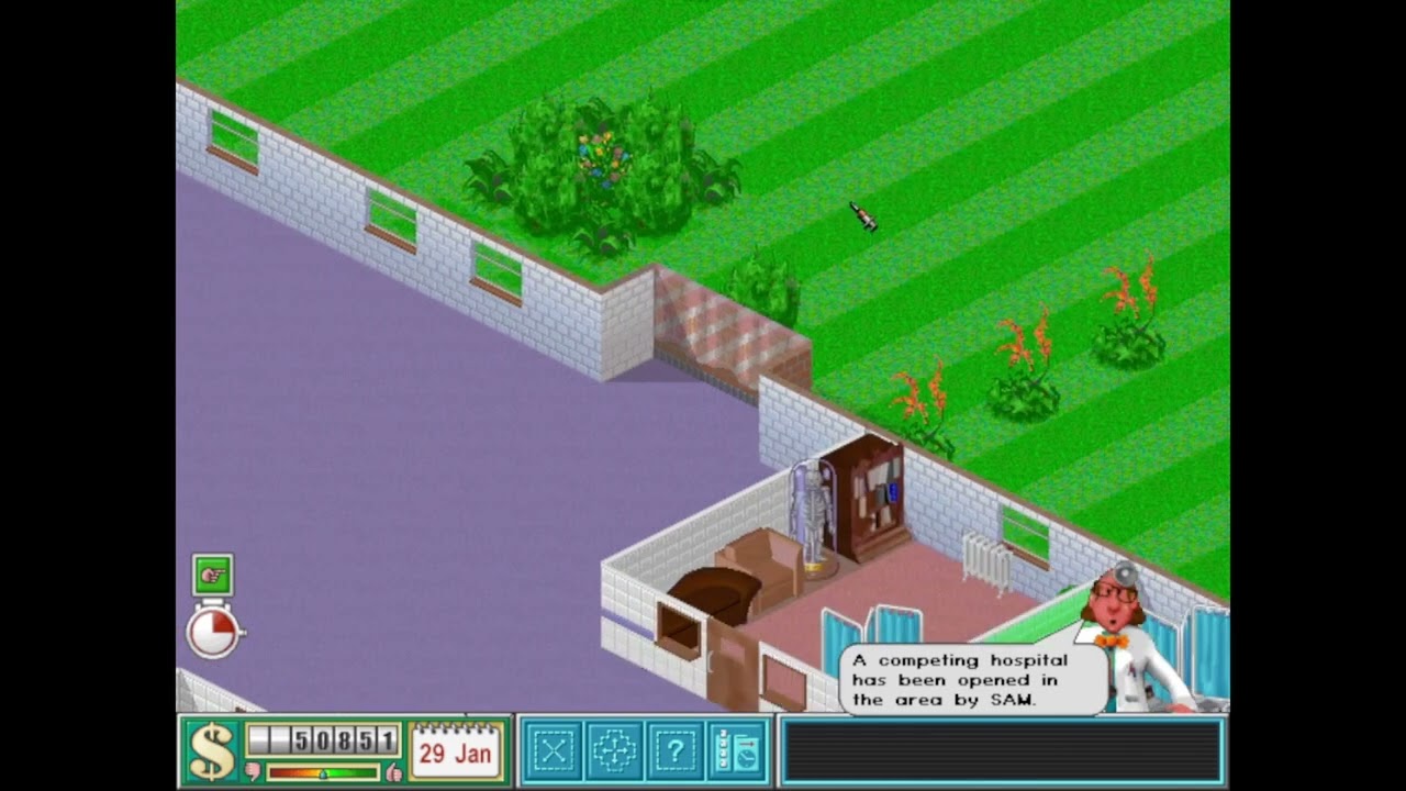 Theme Hospital | Level 10 - Eggsenham Hospital