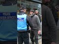 Man has too many beverages at the protest gets spoken to by police ￼#ukprotest