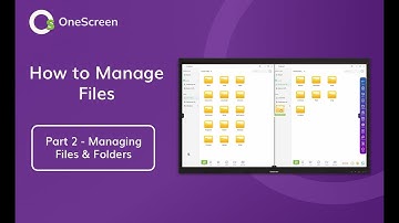 Files 2: Managing Files and Folders - T7 Training