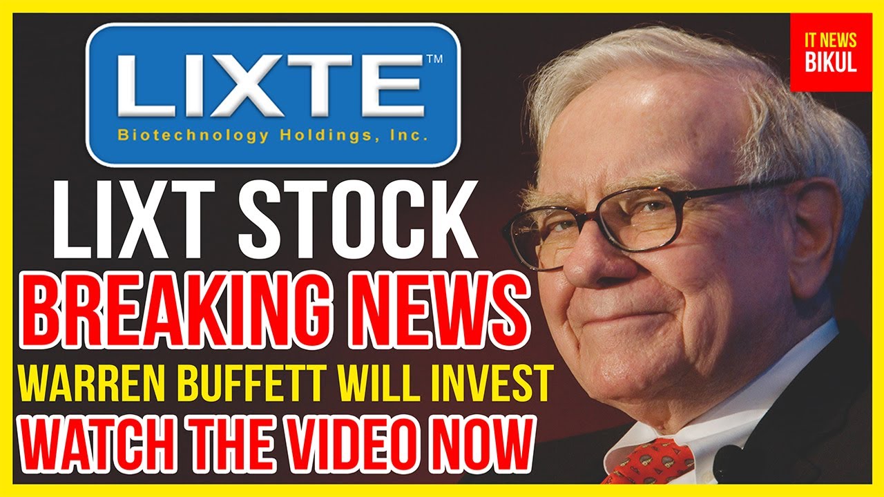 LIXT Stock Lixte Biotechnology Holdings Stock Breaking News Today