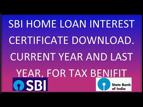 SBI Home Loan Certificate Download Online 2019 2020 21