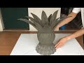 Building Of Fruit-Shaped Flower Pots / Cement Flower Pots Made From Used Fabric