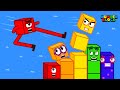 Super mario bros but supermodel numberblocks long leg gets everything  game animation