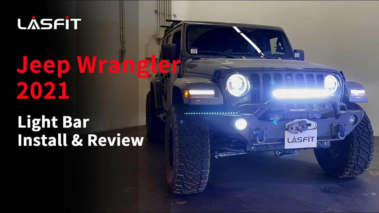 2021 Jeep Wrangler Front Bumper | Newest LED Light Bar Installation &  Review - YouTube