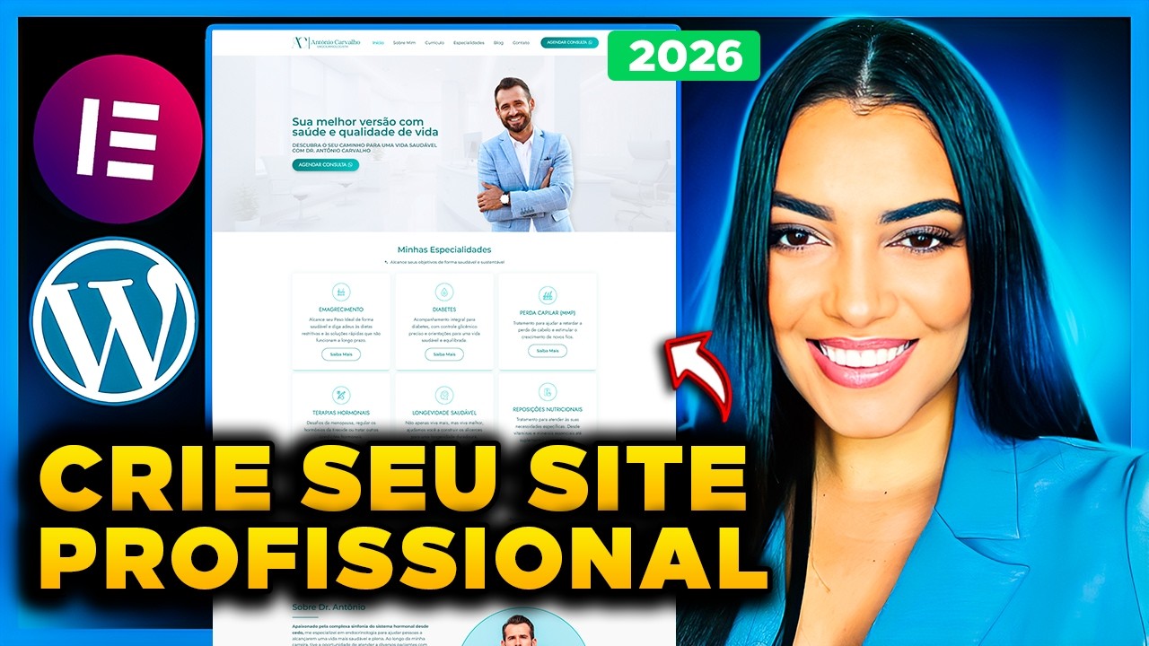 Como Criar Um SITE PROFISSIONAL com WordPress e Elementor Pro [Passo a ...
