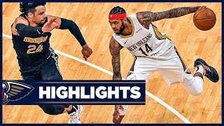 Brandon Ingram vs. Grizzlies 2\/16\/21 | Pelicans Highlights