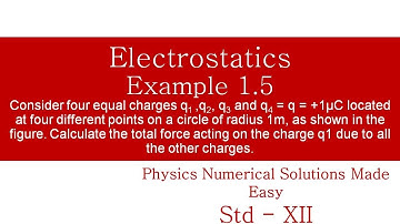 STANDARD Xll -ELECROSTATICS -EXAMPLE 1.5