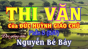 THI VĂN của ĐỨC HUỲNH GIÁO CHỦ 3 (3/3) - NGUYỄN BÉ BẢY