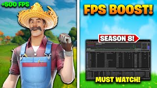 Fortnite FPS BOOST & LESS Input DELAY for LOW END PCs in Season 8
