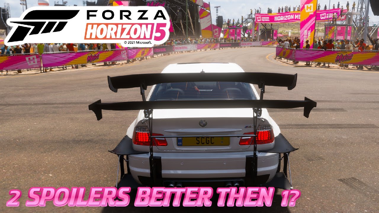 Forza Horizon 5 ARE 2 SPOILERS BETTER THEN 1?? BODUBLE SPOILER BMW M3?? YouTube