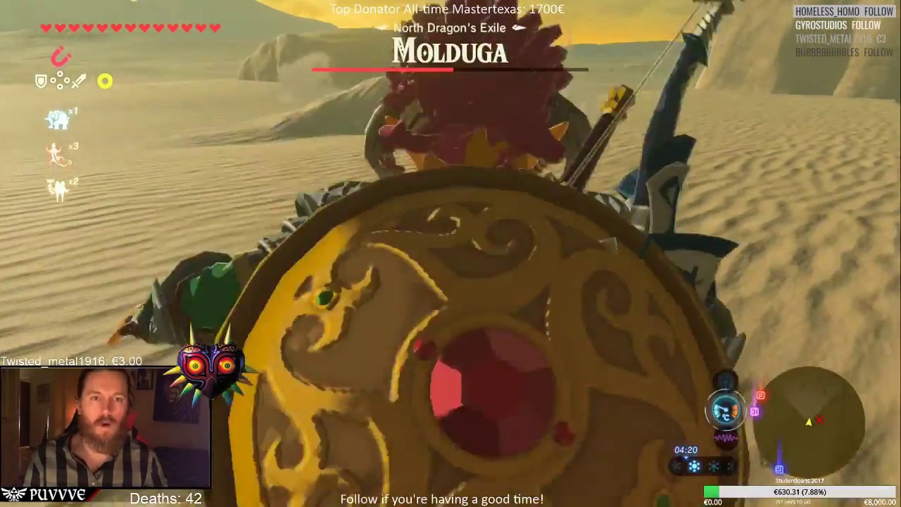 Zelda BotW Molduga miniboss. + Great Fairy + Shrine YouTube