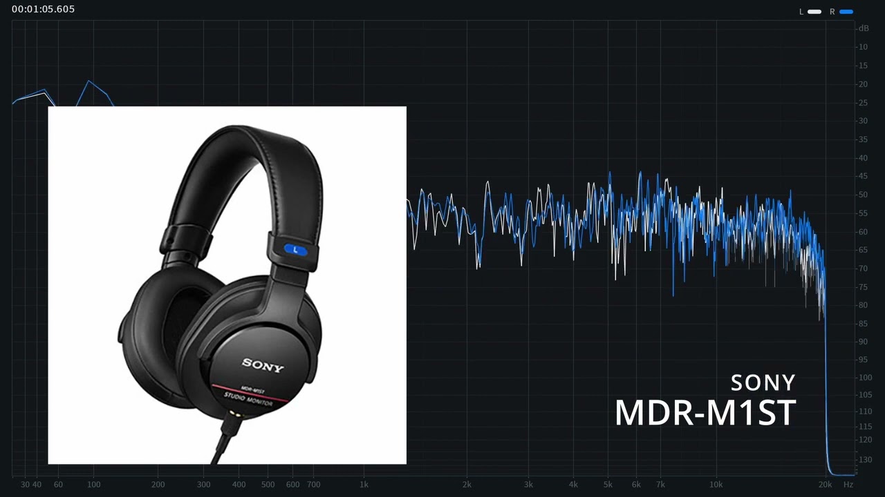 SONY MDR-M1ST ヘッドフォン出力音 - YouTube