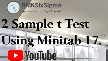 How to conduct a 2 sample t Test using Minitab 17.
