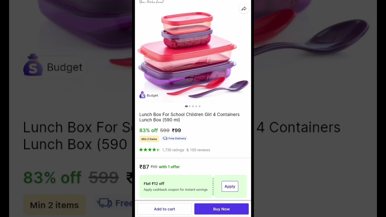 Shopsy finds useful Lunchboxes for kids under 100 rs || Part - 3 