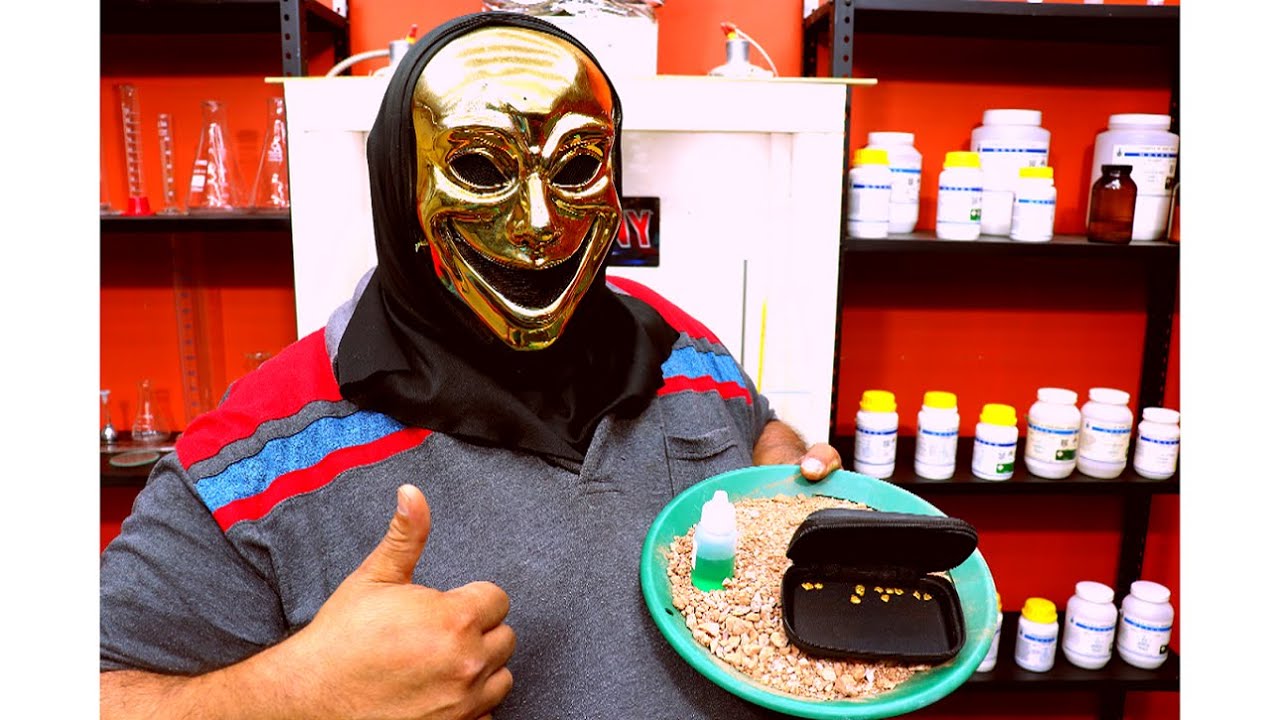 HOW TO WASH GOLD WITH A TRAY OR PAN STEP BY STEP WITH METAL SIMILAR TO GOLD