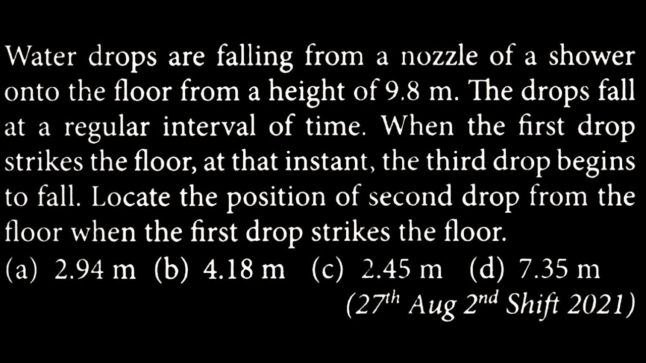 KM DTS 33 Q10  Water drops are falling from a nozzle of a shower onto the floor from a