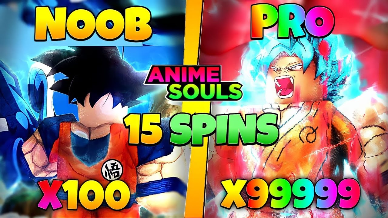 NOOB AO PRO NO Anime Souls + NOVO CODE DE 15 SPINS - YouTube