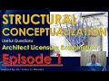 Structural conceptualization episode 1  architect licensure examination  ale review