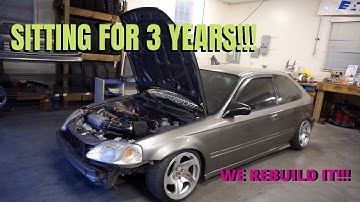 k24 EK CIVIC HATCH GETS REBUILT!  pt1