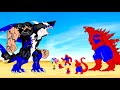 Rescue SPIDER GODZILLA &amp; KONG vs MUSCLE - SHARKZILLA VENOM : Who Is The King Of Monster?